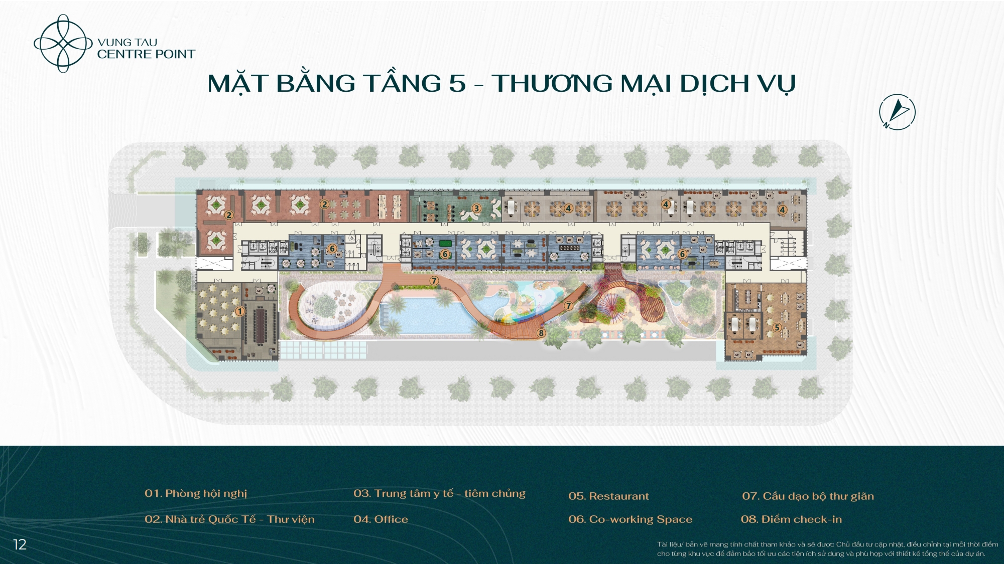 Mat bang Tang 5 Thuong mai dich vu Vung Tau Centre Point - Vũng Tàu Centre Point