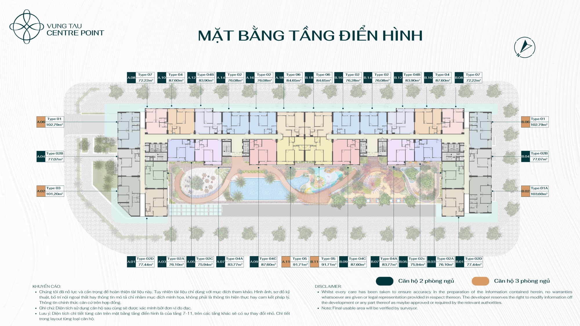 Mat bang Tang Dien Hinh Du an Vung Tau Centre Point - Vũng Tàu Centre Point